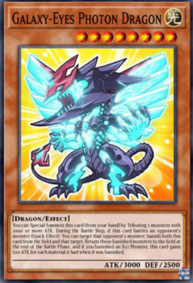 Galaxy-Eyes Photon Dragon (Chibi Art) BLMM-EN007 - Secret Rare - PREORDER 6/13-image