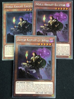 YUGIOH NOBLE KNIGHT EACHTAR NKRT-EN011 PLATINUM X3 NM-image