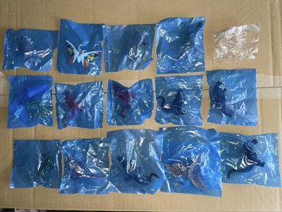 Godzilla Monster Figure Set 15pcs, Colorful, Used, No Box-image