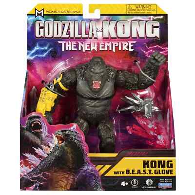 MonsterVerse Toys Godzilla x Kong 6” Kong Action Figure with B.E.A.S.T. Glove-image