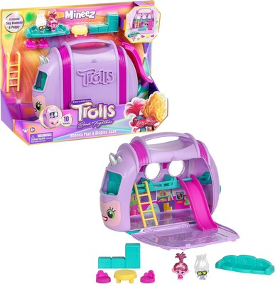 DREAMWORKS TROLLS Band Together Mineez 10 pc Rhonda Play & Display Case |... -image