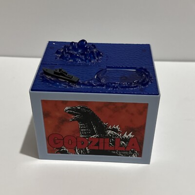 Toho Godzilla Piggy Bank Coin Box Gimmick Moving Figure Japan Working-image