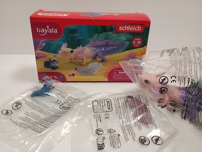 Schleich Axolotl Salamander Undersea Toy Set -image