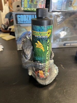 Godzilla Bubble Bath & Shower Sudz - Toho & Cosrich Group - NEW FULL SOAP BOTTLE-image
