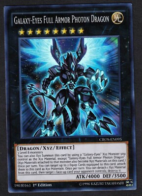 Yugioh Galaxy-Eyes Full Armor Photon Dragon CROS-EN095 Super Rare 1st Ed - LP-image