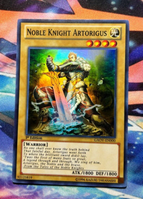 Noble Knight Artorigus - Galactic Overlord 1st* GAOV-EN000 Super Rare YuGiOh! NM-image