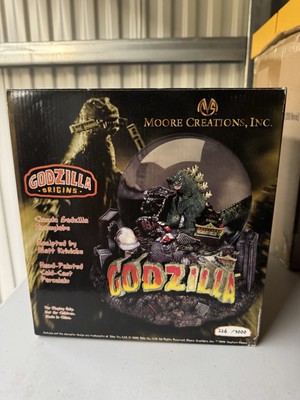 Godzilla Snowglobe Statue Moore Creations 1999 Open Box-image