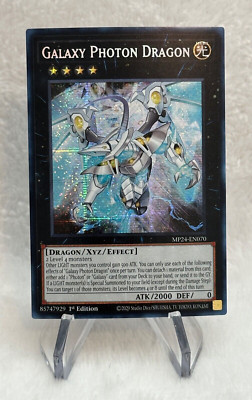 Yugioh  Galaxy Photon Dragon MP24-EN070 Prismatic Secret  1st Edition-image