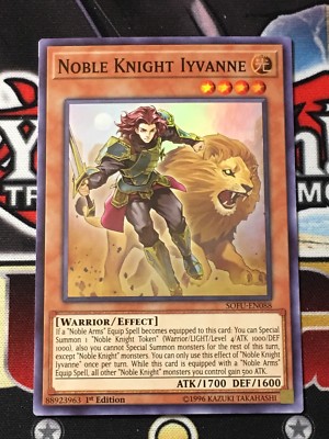 Yu-Gi-Oh! - Noble Knight Iyvanne - SOFU-EN088 - Super Rare - 1st Edition M/NM X1-image