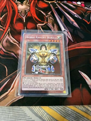 YUGIOH TCG NOBLE KNIGHT BORZ NKRT-EN009 PLATINUM LIMITED EDITION -image