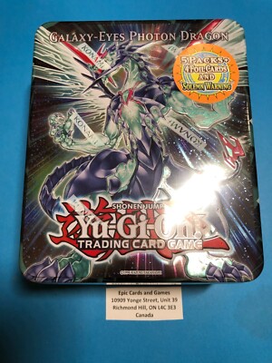 ( GALAXY-EYES PHOTON DRAGON ) - 2011 5D'S Tin - Sealed - Yu-Gi-Oh Solemn Warning-image