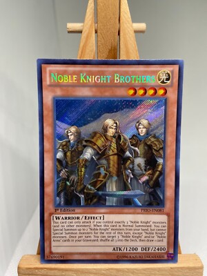 Noble Knight Brothers - Secret Rare 1st Edition PRIO-EN081 - NM - YuGiOh-image
