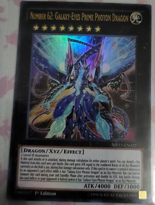 Number 62: Galaxy-Eyes Prime Photon Dragon- mp15 en022 - 1st ED -UR-image