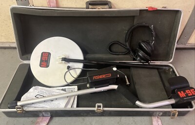 M-96 Fisher M-Scope Metal Detector W/ Case Manuals Headphones-image