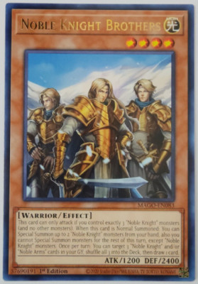 Yu-Gi-Oh! - Noble Knight Brothers - MAGO-EN083 -  Rare - 1ST - NM/M-image