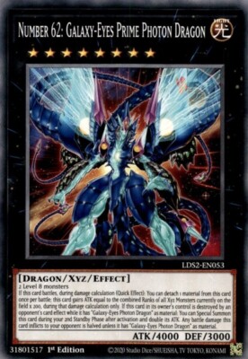 Yugioh! Number 62: Galaxy-Eyes Prime Photon Dragon - LDS2-EN053 - Common - 1st E-image