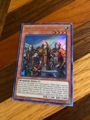 Noble Knight Brothers BLRR-EN072 1st Edition Ultra Rare NM + BONUS-image