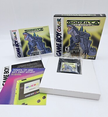 Nintendo Godzilla The Series Gameboy Color Cartridge Manual Complete in Box -image
