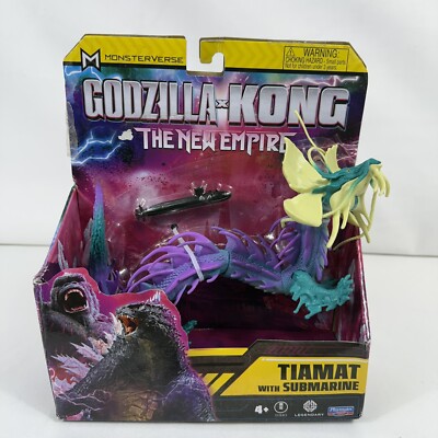 2024 Playmates Godzilla X Kong Monsterverse TIAMAT With Submarine Figure NEW-image