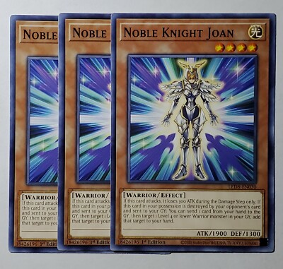 Yugioh x3 Noble Knight Joan LED8-EN030 Common 1st Edition New-image