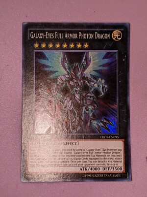 Yu-Gi-Oh! Galaxy-Eyes Full Armor Photon Dragon CROS-EN095 Super Rare 1st -image