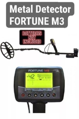 Metal Detector Fortune M3 PL Large Display Waterproof coil. Depth of search 2m.-image