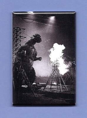 GODZILLA *2X3 FRIDGE MAGNET* JAPAN FICTIONAL MONSTER MOVIES FILMS CULTURAL ICON-image