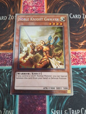 Yu-Gi-Oh! Noble Knight Gawayn NKRT-EN004 Platinum Rare Limited Near Mint-image
