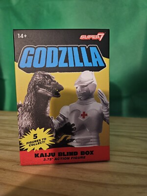 4 SUPER7 REACTION GODZILLA KAIJU BLIND BOX 3.75