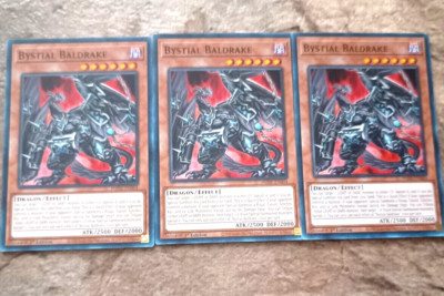 3x Bystial Baldrake Common Mint Yugioh-image