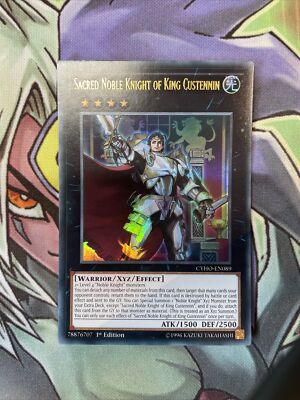 CYHO-EN089 Sacred Noble Knight Of King Gustennin Ultra 1st Edition NM Yugioh-image
