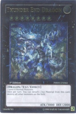 Lightly Played Thunder End Dragon - PHSW-EN044 - Ultimate Rare - 1st Edition - Y-image