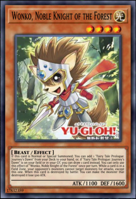 Yugioh! Wonko, Noble Knight of the Forest Battles of Legend: Monster PREORDER-image