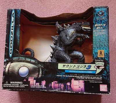Sound Godzilla 3 Combat Claw Figure Box Damage Articulated Movable Monster Toy-image