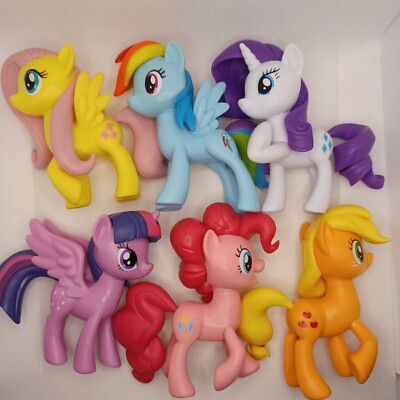 SET OF 6 My Little Pony Friendship is Magic Toy Meet The Mane 6 Collection-image
