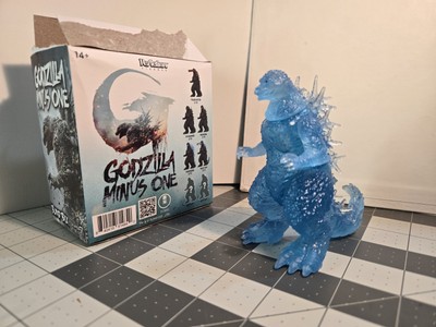Godzilla Minus One Blue Clear Closed Mouth ReAction Super7 Blind Box Mystery Fig-image