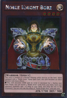 Yugioh! MP Noble Knight Borz - NKRT-EN009 - Platinum Rare - Limited Edition Mode-image