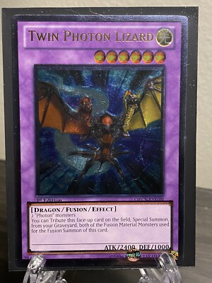 TWIN PHOTON LIZARD - ULTIMATE RARE  💎 1ST  EDITION! NM! Misprint! 💎💎-image