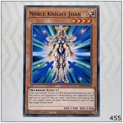 Noble Knight Joan - LED8-EN030 - Common 1st Edition Yugioh-image