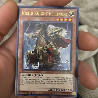 Yugioh! Noble Knight Pellinore - MAGO-EN085 - Rare - 1st Edition NM X2-image