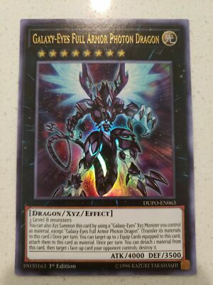 ( GALAXY-EYES FULL ARMOR PHOTON DRAGON ) Ultra - DUPO-EN063 - 1st NM - Yu-Gi-Oh-image