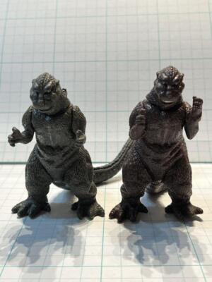 Godzilla 1995 first generation Godzilla Bandai Shokugan figure 2 color set jp-image