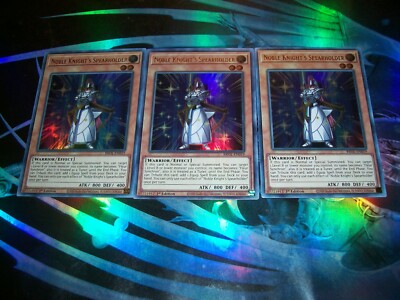3x Noble Knight's Spearholder 1st Edition Ultra Rare BROL-EN019 Yu-Gi-Oh!-image