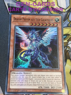 Yu Gi Oh DRAGON PHOTON CARD WITH GALACTIC EYES LED3-FR039 1st ed.-image
