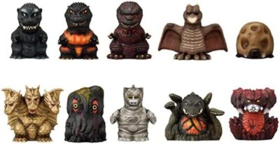New Godzilla Sofubi Puppet Mascot 10pcs BOX - Japan Monster Series Figures Japan-image