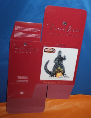 Carlton Heirloom Godzilla Origins EMPTY Holiday Ornament Box 111 Unused-image