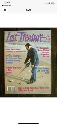 TREASURE MAGAZINE METAL DETECTING NUDE BEACHES METAL DETECTOR FISHER BOTTLES-image
