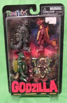 Minimates Godzilla Box set (2014) Godzilla - Mothra - Gigan - Titanosaurus NEW-image