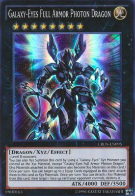 1X NM Galaxy-Eyes Full Armor Photon Dragon - CROS-EN095 - Super Rare Unlimited-image