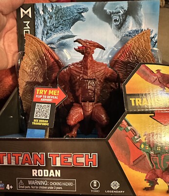 Monsterverse Titan Tech Rodan Transform Action Figure Playmates Toys-image